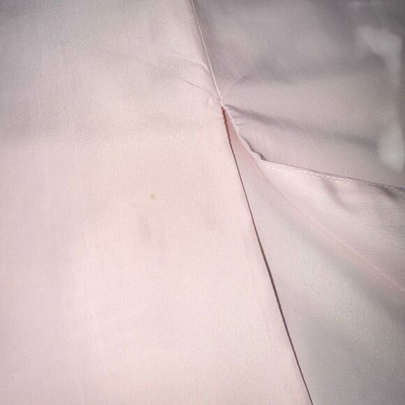 Blush Pink Satin Maxi Dress with Pleated Bodice - Picture 5 of 11